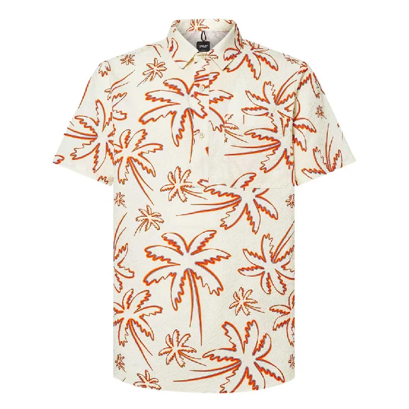 Exclusive Online Offer Oakley - Men's Deco Palms Rc Short Sleeve Button Down Shirt (FOA404293 9S8)