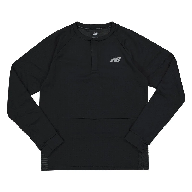 Quick Sale New Balance - Men's Heat Grid 1/2 Zip Pullover (MT33254 BK)