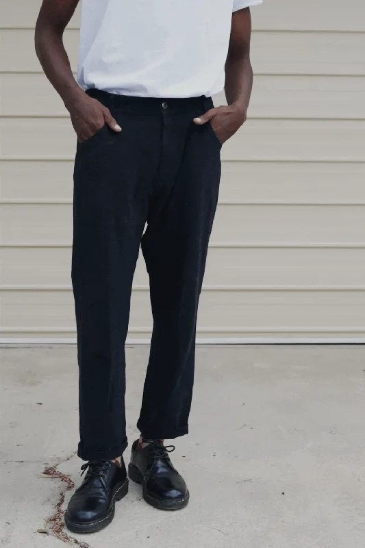 Flash Sale Miller - Textured Linen Pants - Washed Black