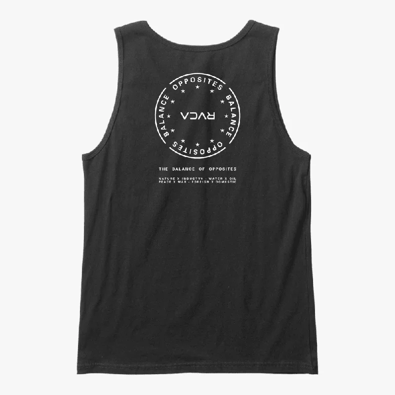 Act Now Rvca Mens All Star Tank Black