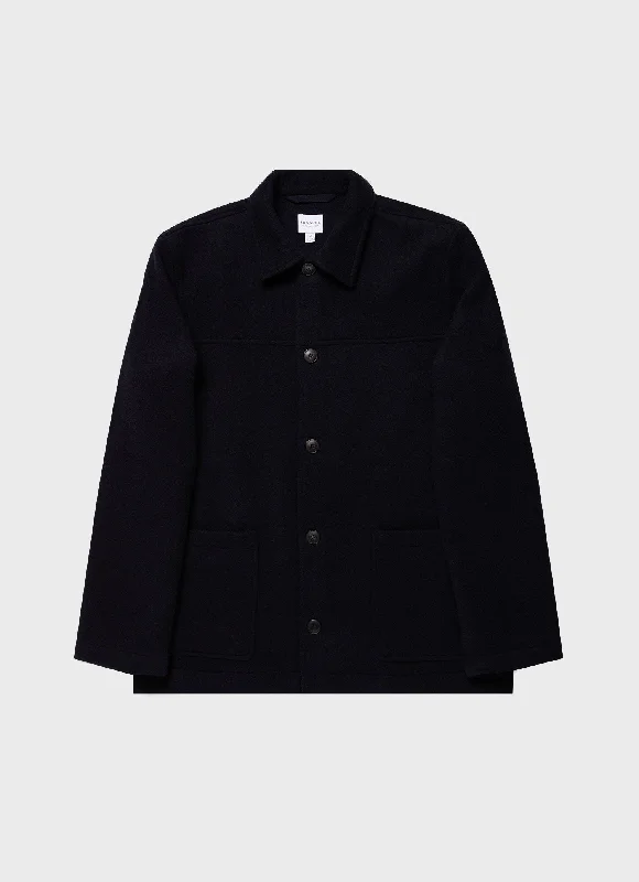 Weekend Offers That Shine Men's Double Faced Chore Jacket in Navy