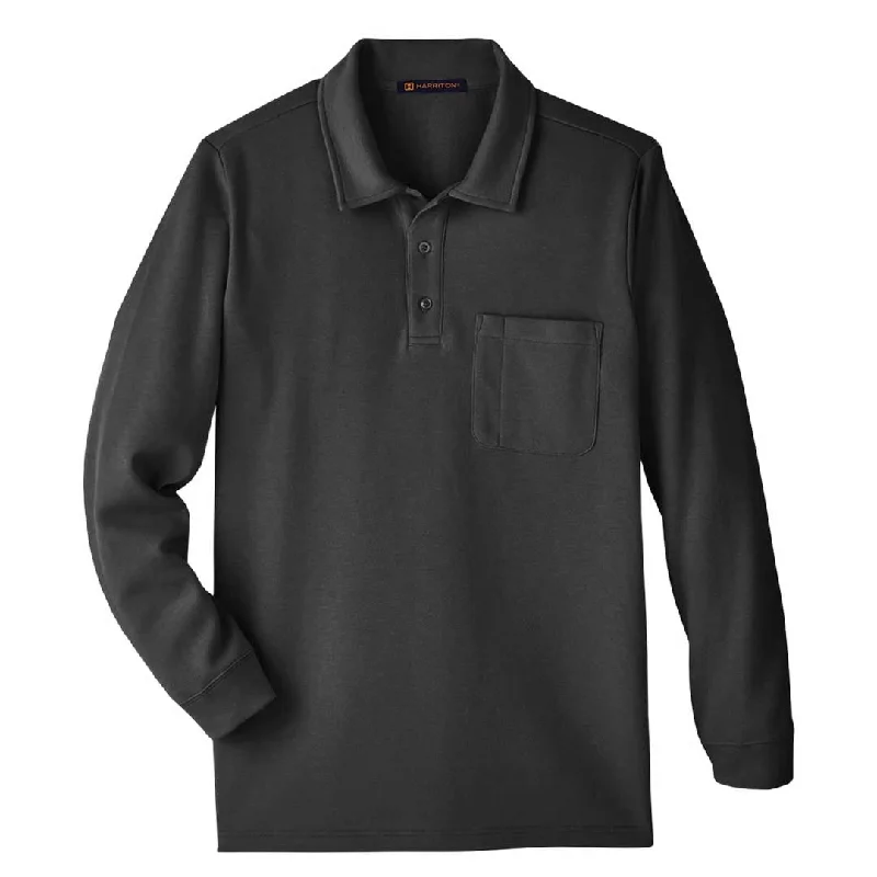 Hurry In Harriton - Men's Stainbloc Pique Fleece Pullover (M709 MY)