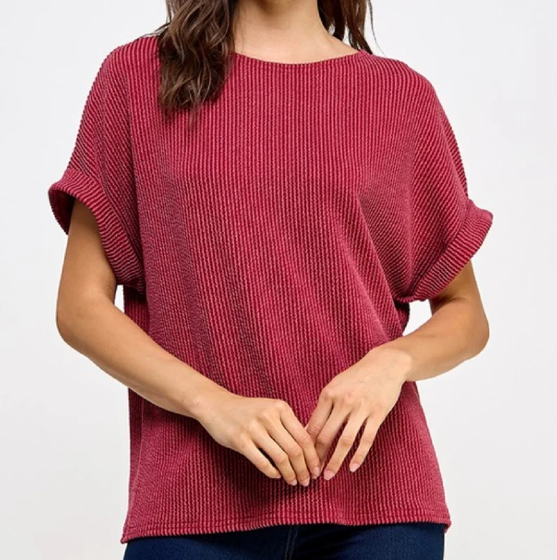 Solid Ribbed Top