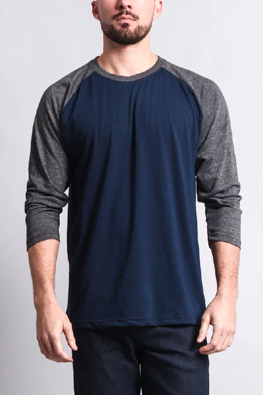 Shop Now Men's Baseball T-Shirt (Navy/Charcoal)