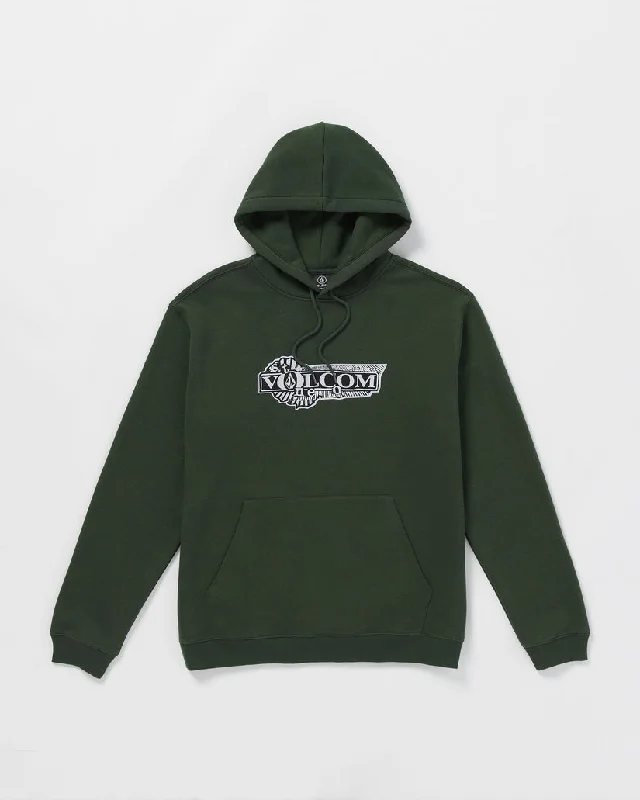 Flash Deal Volcom Volstoned PO Sweatshirt-Dark Forest