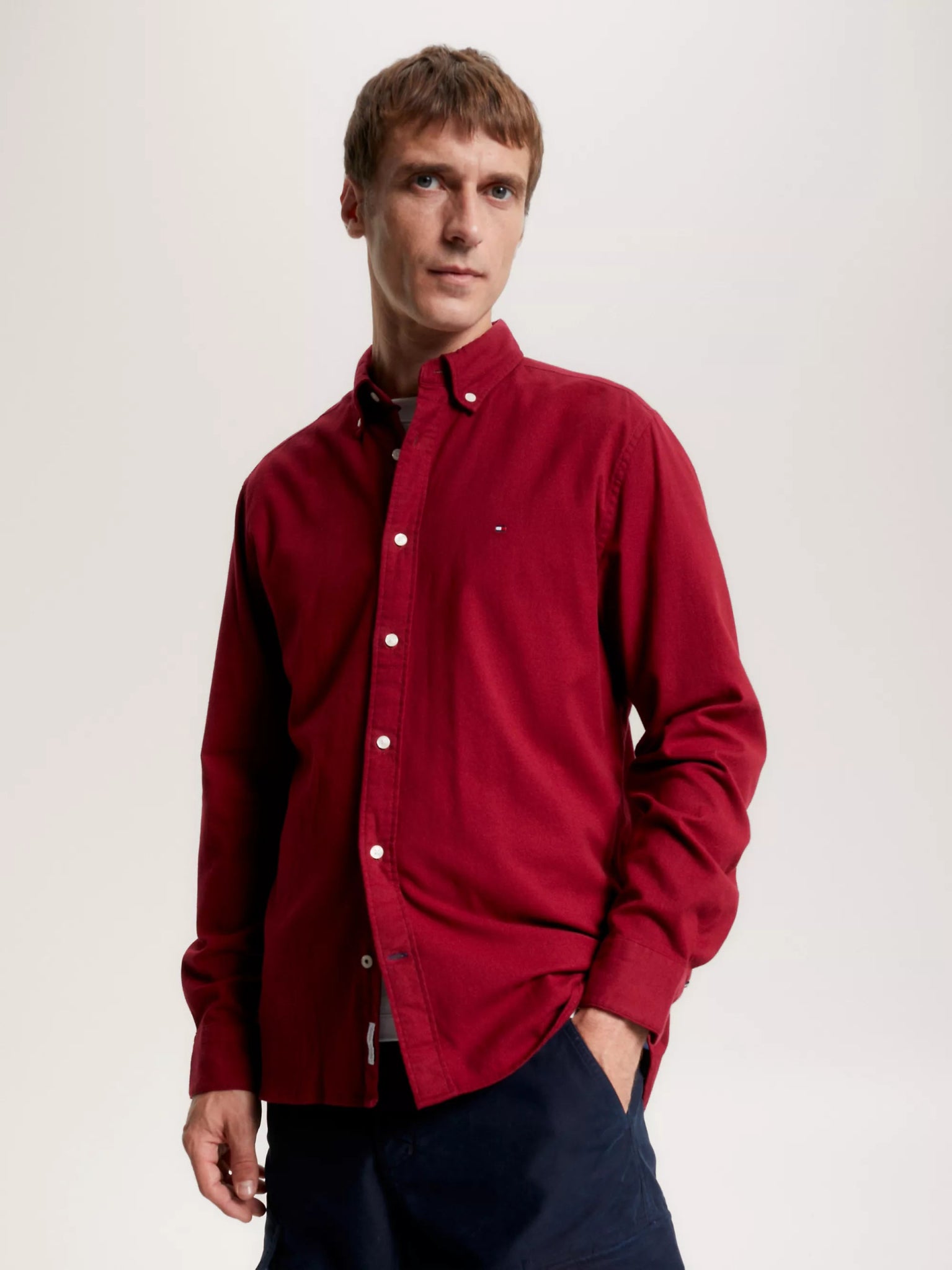 YEAR-End Sale Tommy Hilfiger Brushed Twill RF Shirt