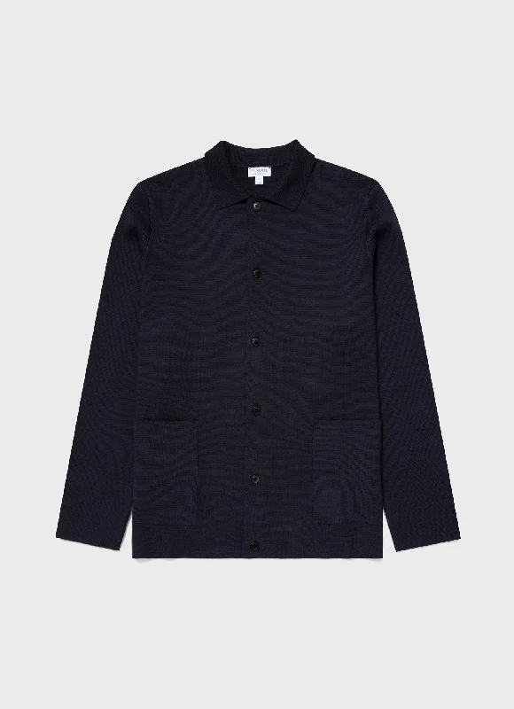 Weekend Deals You Can't Resist Men's Milano Knit Jacket in Navy