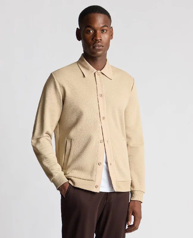 Weekend Discounts to Indulge In Tapered Fit Cotton-Stretch Cardigan