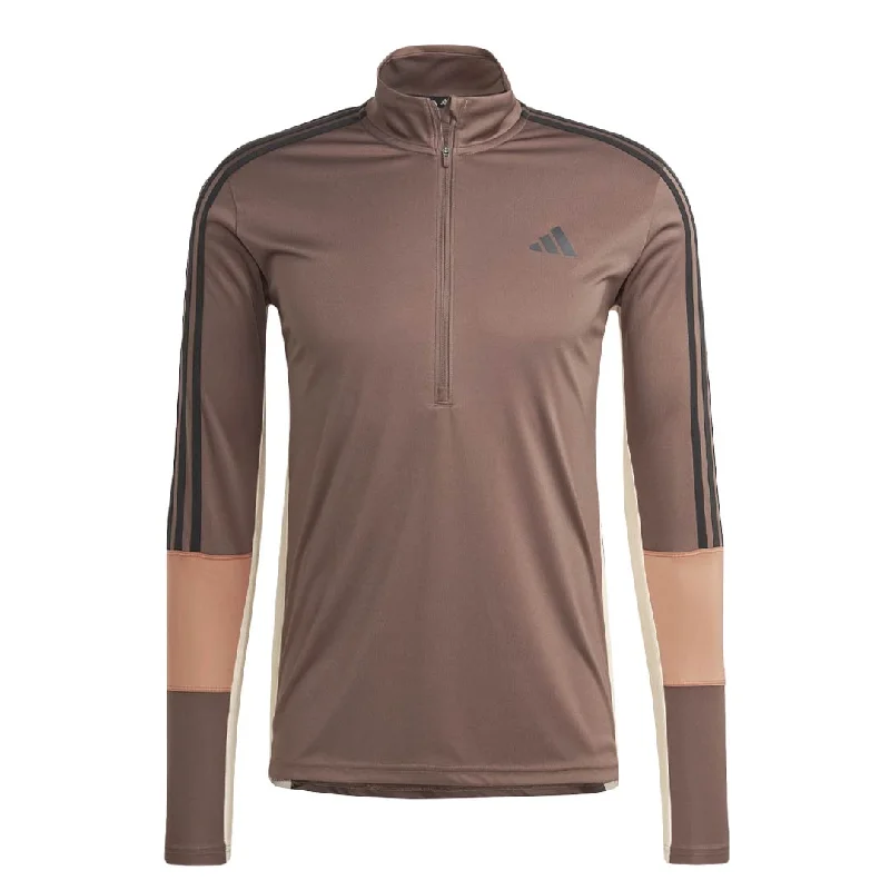 Big Savings adidas - Men's Training Colourblock 1/4 Zip Long Sleeve T-Shirt (IN5078)