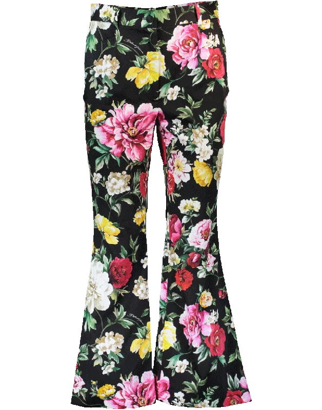 Cropped Floral Pant