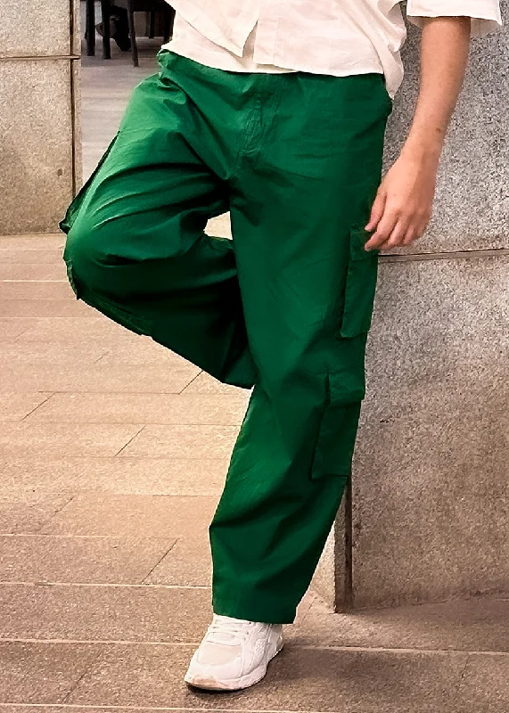 Shop Now Parachute Pants For Men - Forest Green