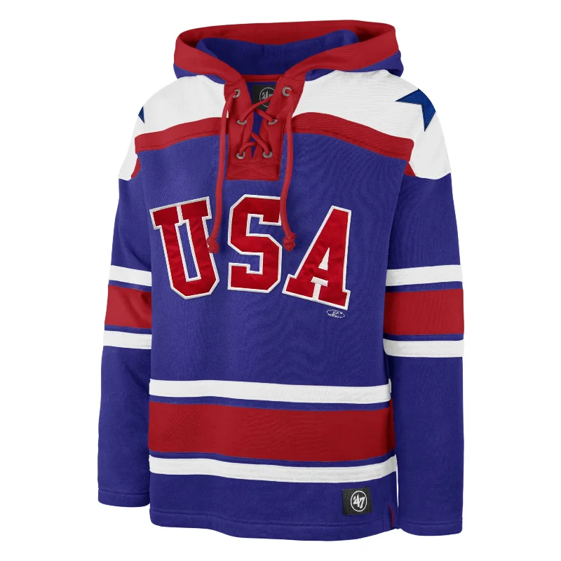 Weekend Wonders Await! USA HOCKEY MIRACLE ON ICE '47 SUPERIOR LACER HOOD
