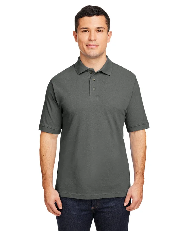 Major Deal Harriton Cotton Pique Polo Shirt | Charcoal