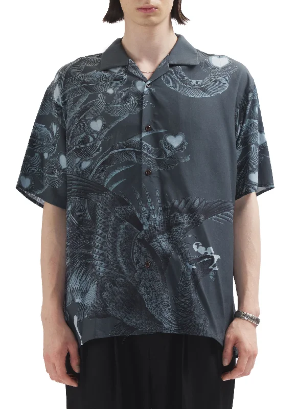 Weekend Deal Oriental Graphics Rayon Shirt