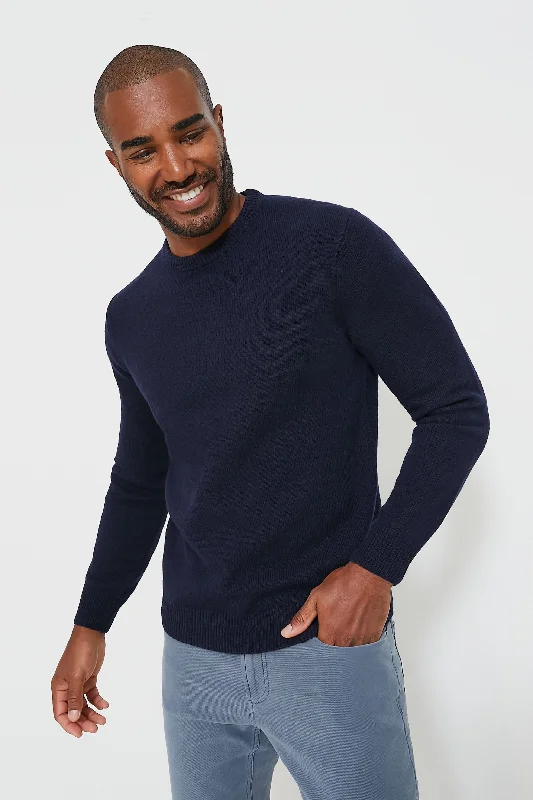 Special Discount Navy Essential Patch Crew