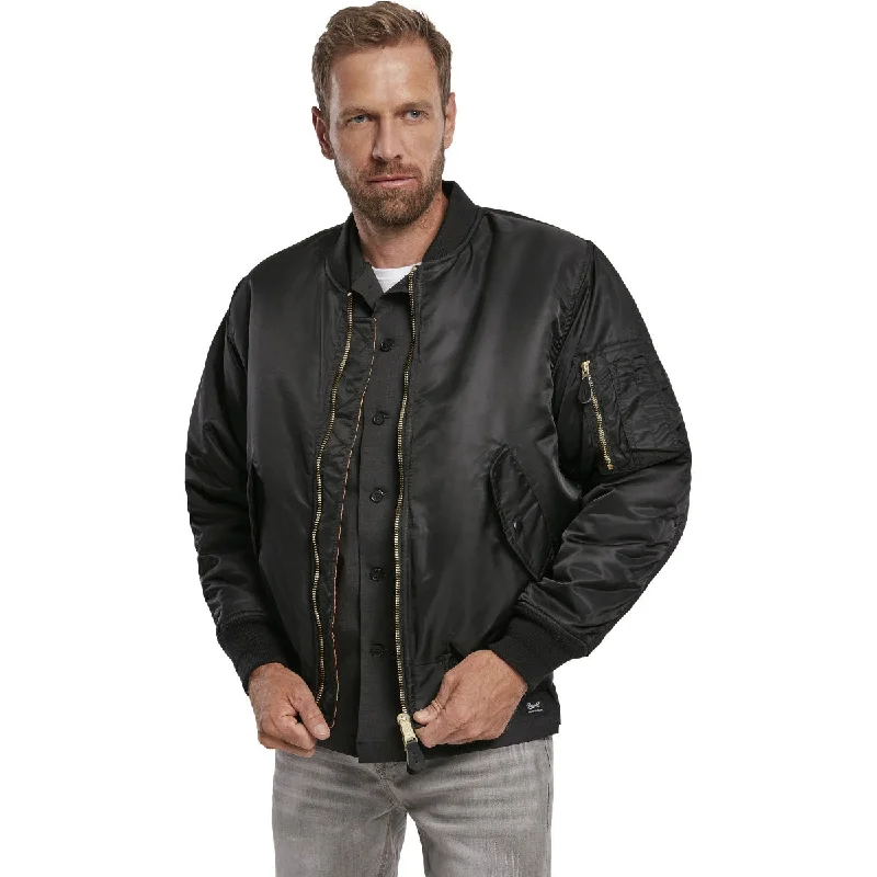 Half Price Brandit MA1 Bomber Flight Jacket Black