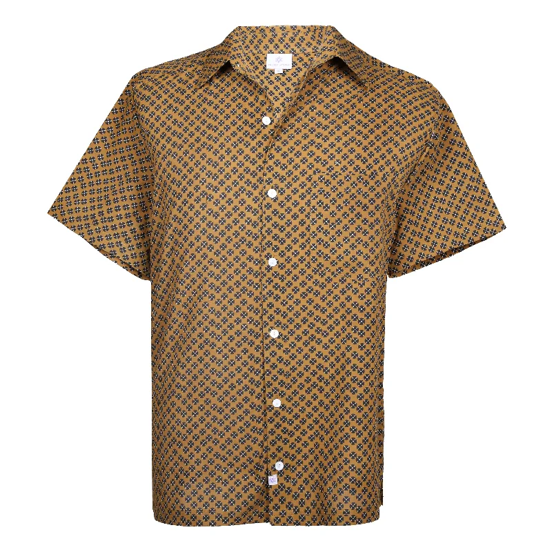 Lowest Price Jupiter Tan Men's Short Sleeved Shirt Natural Dyes