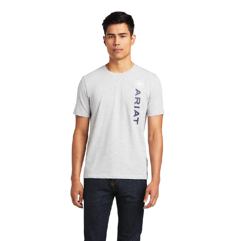 Weekend Bargains to Savor Ariat Mens Vertical Logo Short Sleeve T-Shirt