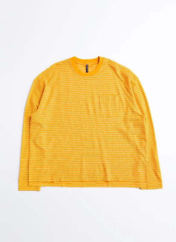 Big Discounts Jacquard Long Sleeves Border Top