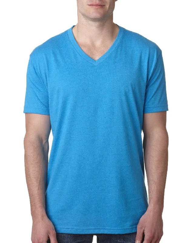 Overstock Next Level Mens Premium CVC V-Neck Tee | Turquoise