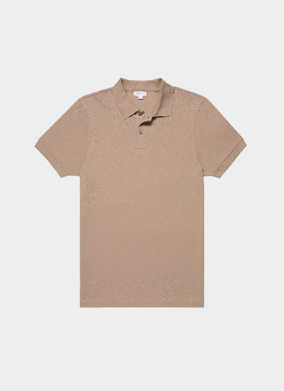 Bonus Savings Men's Piqué Polo Shirt in Sandstone