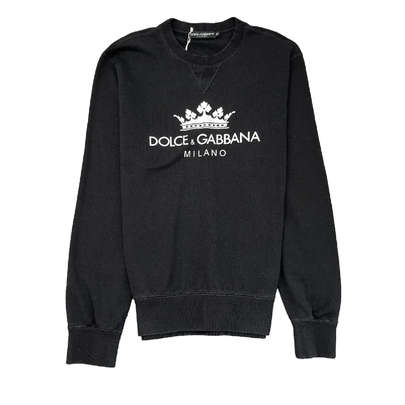 Stock Clearance Men's Crown Logo Sweatshirt Black Size IT 48 / UK M