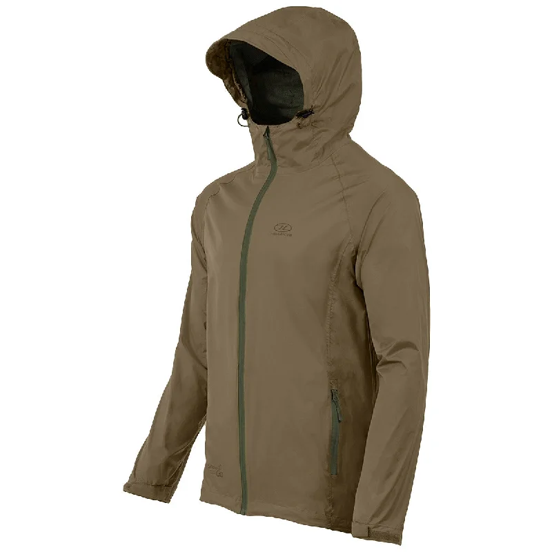 Huge Discounts Highlander Stow & Go Waterproof Jacket Ranger Green