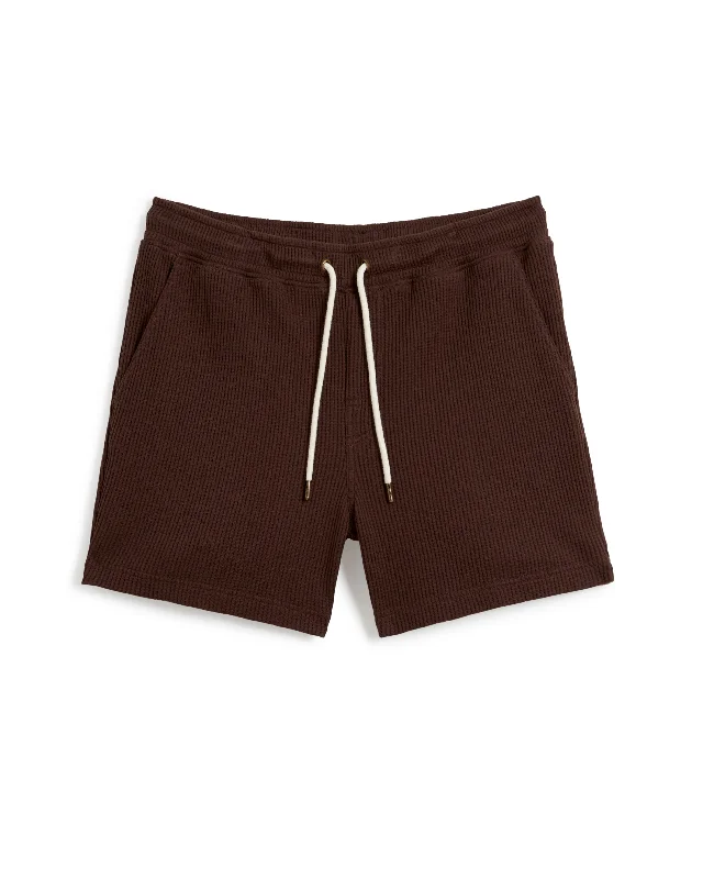 Special Promotion The Cannes Waffle Knit Shorts - Carajillo