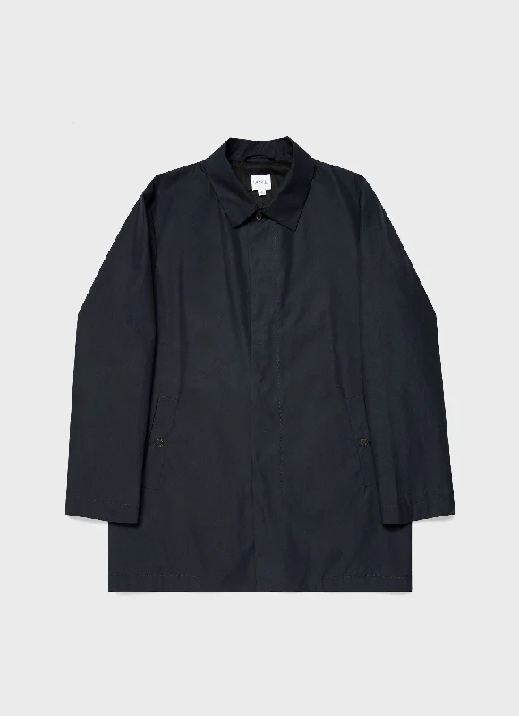 Online Exclusive Men's Ventile Mac in Dark Navy