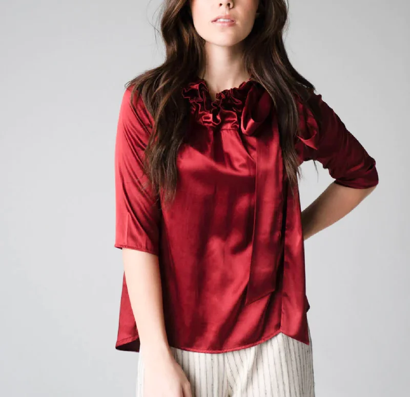 NAW Saint & Sinner Burgundy Top