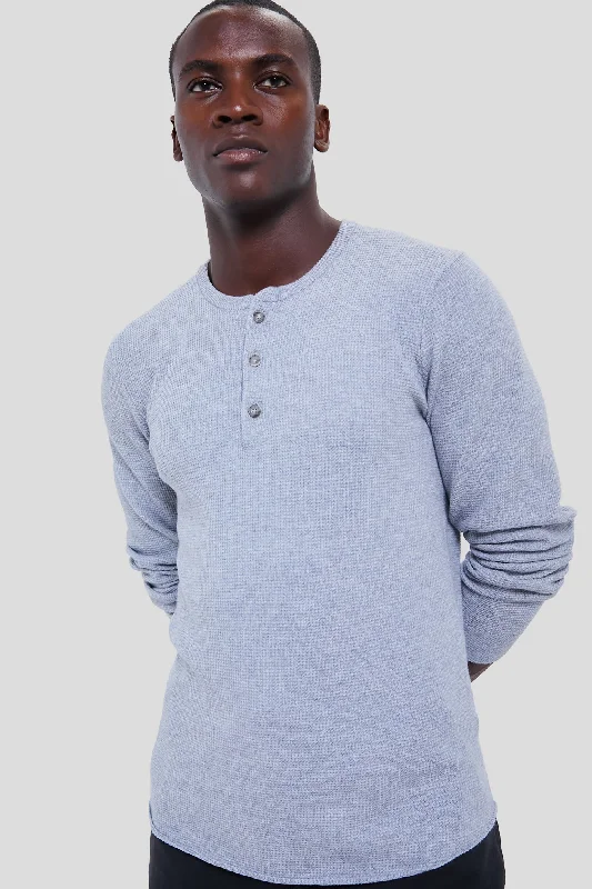 New Arrival Misty Heather Henley Sweater