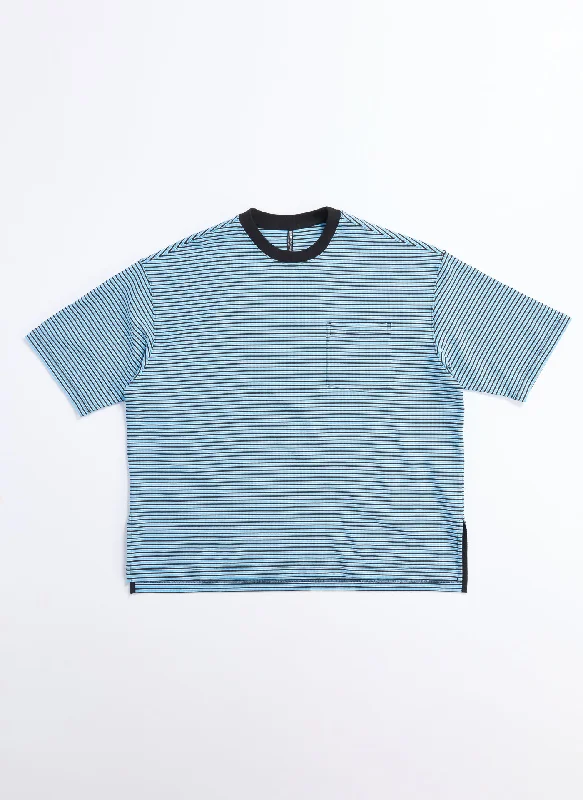 Closeout Jacquard Short Sleeves Border Top (T03)
