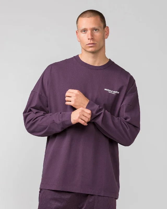 Markdown Sale Worldwide Long Sleeve Tee - Midnight Plum
