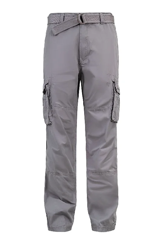 Super Sale Men's Essential Enzyme Washed Twill Cargo Pants (1)