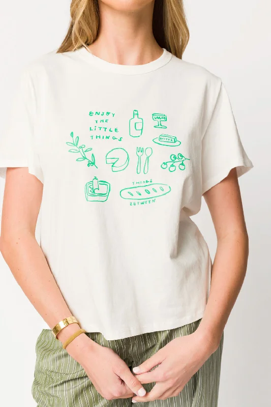 Buy More, Save More Enjoy the Little Things Shirt in Ivory