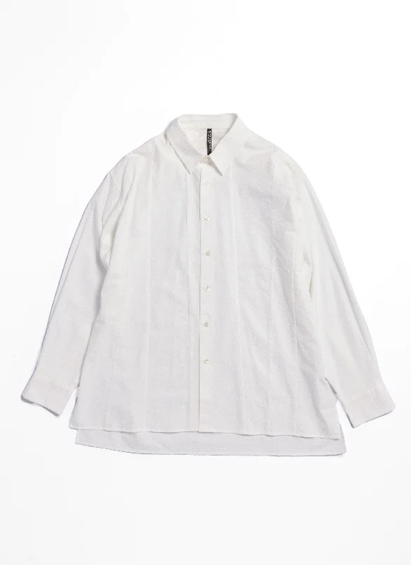 New Deals Cotton Seersucker Blocking Shirt