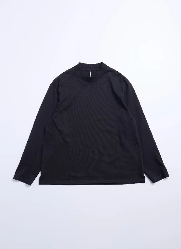 Now Available Mercerized Cotton Mock Neck Tee (T-05)