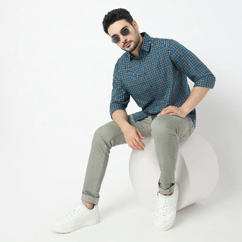 Weekend Savings Extravaganza Extra Fine Twill™ - Premium Fine 60's Cotton - Yarn Dyed LA Finish - Regular Fit Checkered Shirt