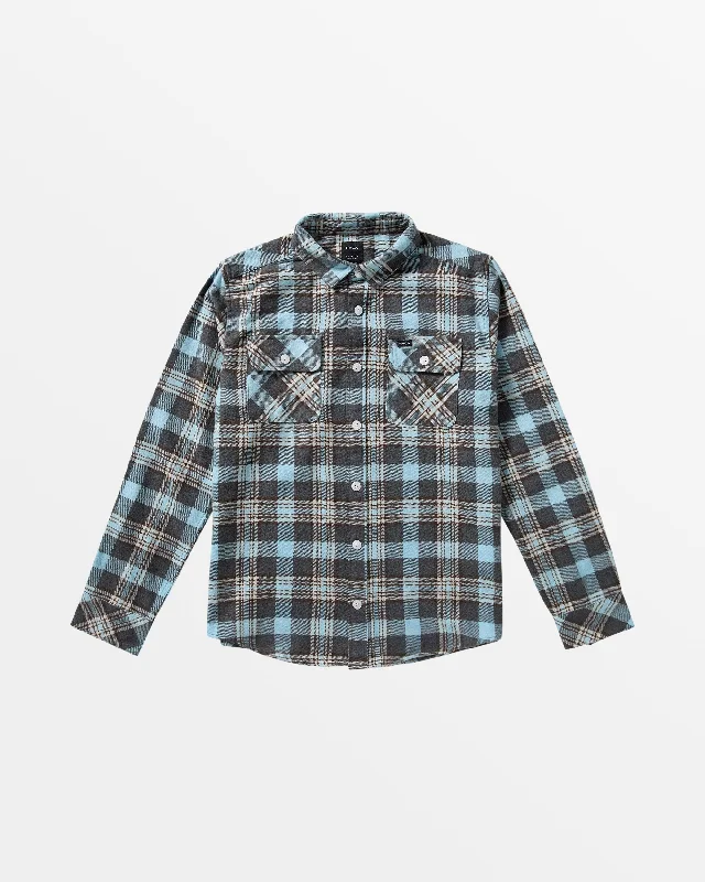 Savings Alert That'll Work Flannel Long Sleeve Shirt - Charcoal