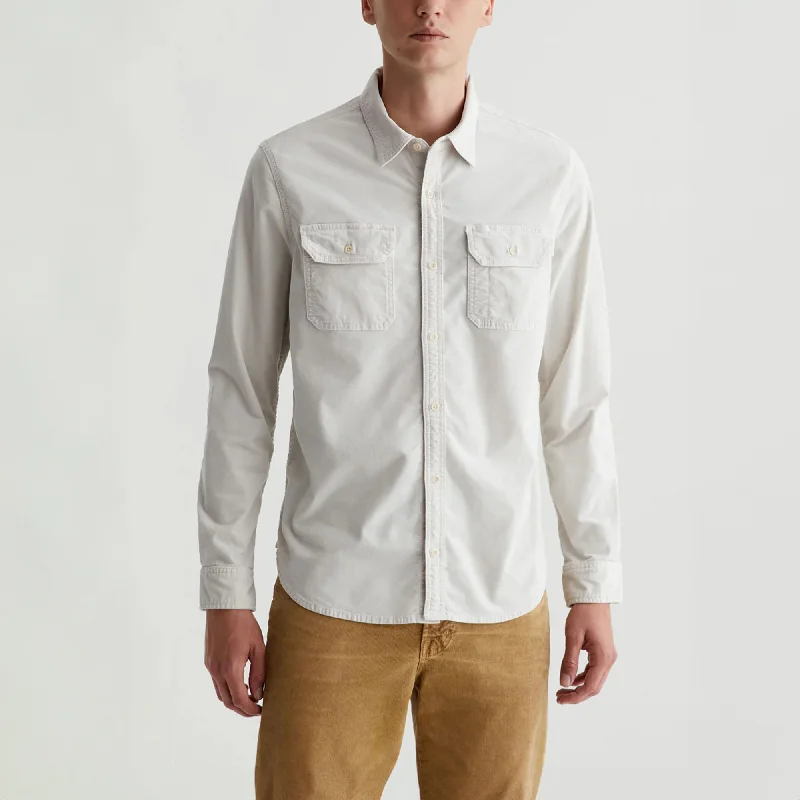 Weekend Deals to Make You Smile Aiden Pebble Creek Velvet Stretch Corduroy Overshirt - AG