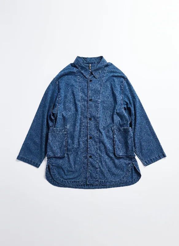 Huge Discounts Indigo Dye Cotton Nylon Enzyme Bleach Washed Jacket