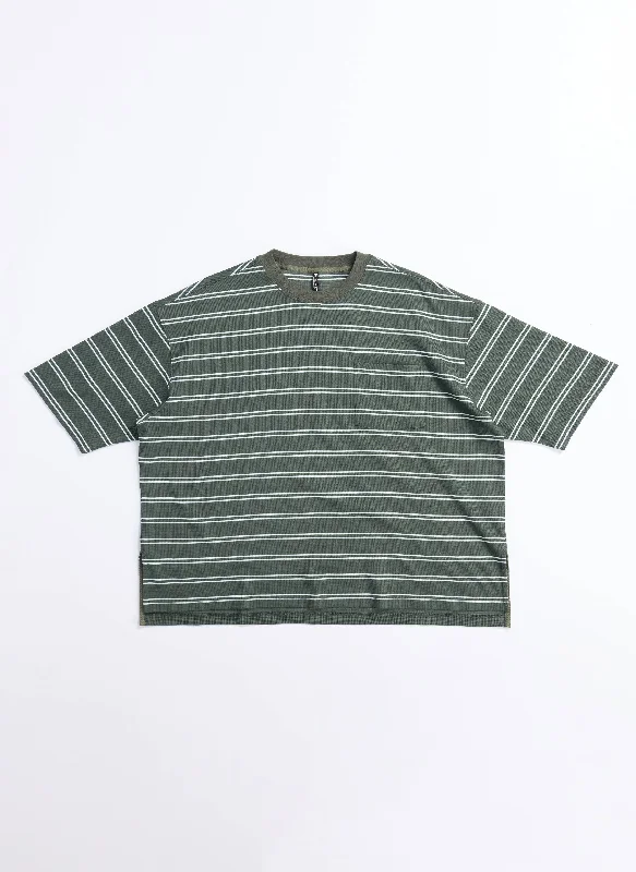 Value Deals Jacquard Short Sleeves Border Top (T03)