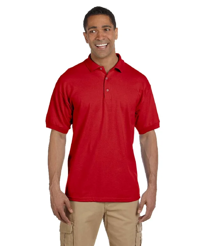 Deep Discounts Gildan Heavyweight Cotton Pique Polo Shirt | Red
