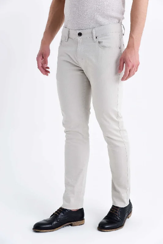 Steals and Deals Slim Fit Low Waist Stone Cotton Casual Pants