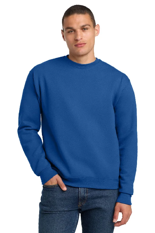 Weekend Discounts Worth Grabbing Jerzees Mens Super Sweats NuBlend Pill Resistant Fleece Crewneck Sweatshirt - Royal Blue