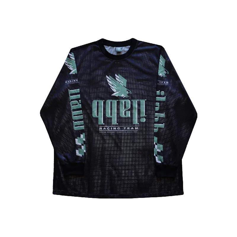 Top Pick Heritage LS Mesh Jersey Race Team Unisex BLACK
