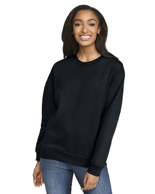 Price Slash Gildan Softstyle Fleece Crewneck Sweatshirt | Black