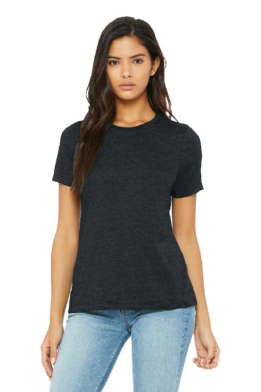 Amazing Value Bella + Canvas Womens CVC Short Sleeve Crewneck T-Shirt - Heather Dark Grey