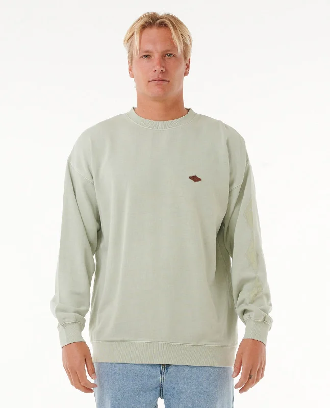 Deep Savings Rip Curl Original Surfers Crew Sweatshirt-Mint Haze