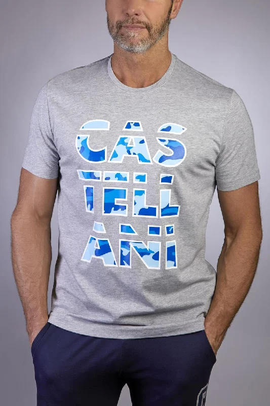 Weekend Discounts to Enjoy Castellani Camo Graphic T-shirt